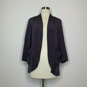 Kimchi Blue Jacket Women Small Gray Purple Open
